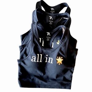 Tracy Anderson Black Sports Bra, S-M, M-L, NWT